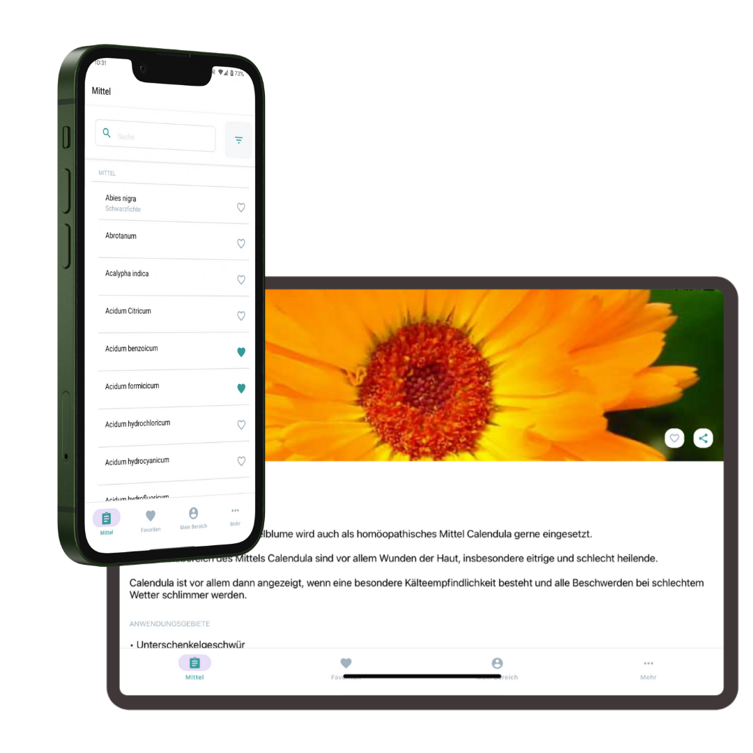 Homöopathie App auf Smartphones